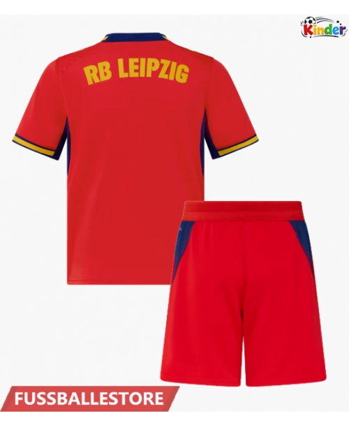 Günstige RB Leipzig Auswärts Trikotsatzt Kinder 2026-27 Kurzarm (+ Kurze Hosen)